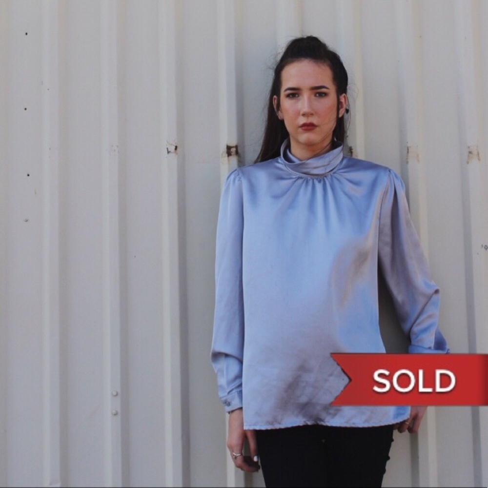 Vintage Made in USA 80’s Style Dress Blouse